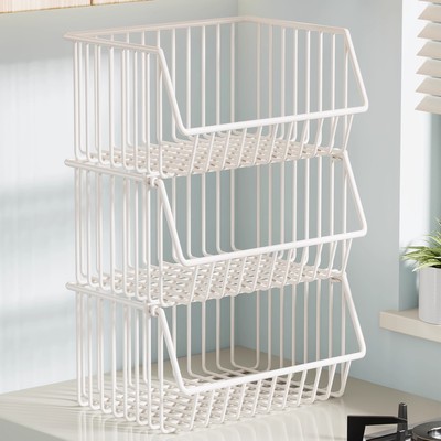 厨房置物架台面蔬菜水果筐桌面放菜收纳架子多功能多层果蔬菜篮子