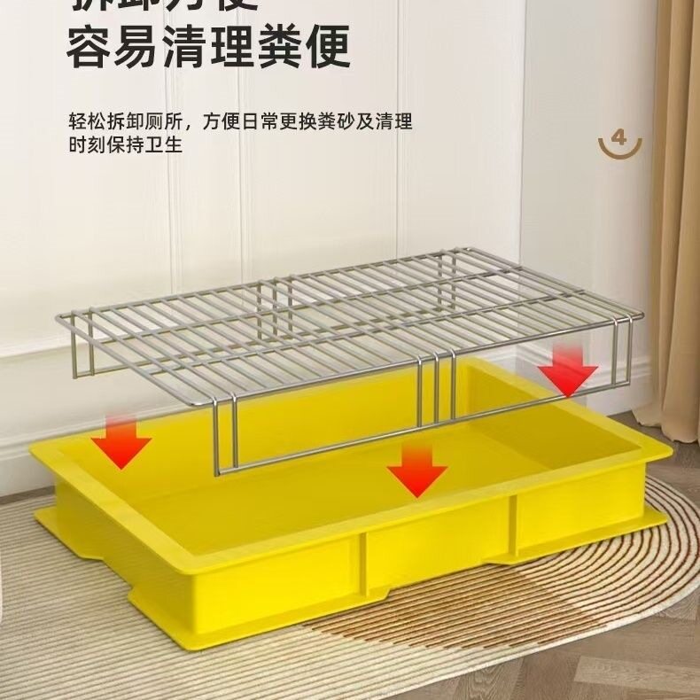 狗厕所防踩漏粪板中小型犬家用狗厕所狗砂盆加高防外溅专用排便器
