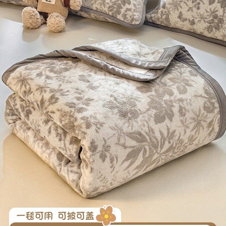 牛奶珊瑚绒毛毯冬季加厚法兰绒小毯子办公室午睡毯沙发盖毯铺床单,床上用品,化纤被,淘宝优惠券,粉丝福利购,淘宝优惠卷