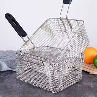 炸篮炸网九宫格串串香九格板麻辣烫不锈钢炸蓝电炸锅配件商用炸炉