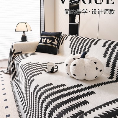 感沙发盖布全盖雪尼尔四季通用沙发巾沙发垫防滑沙发套沙发毯