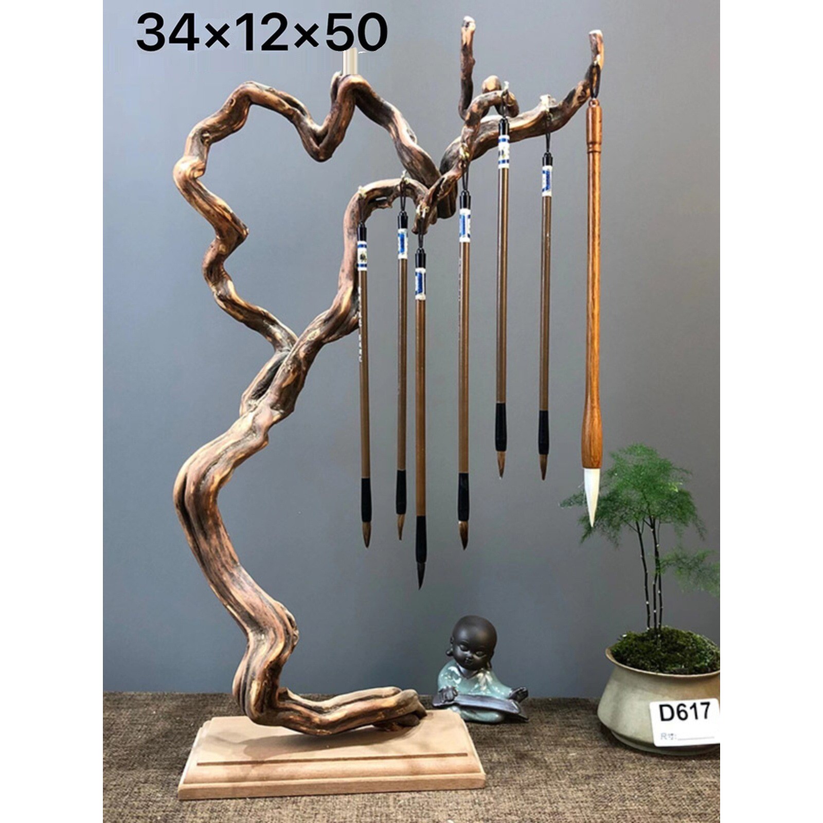 毛笔架笔挂笔架毛笔挂实木毛笔架子挂架摆件书法文房四宝支架挂笔