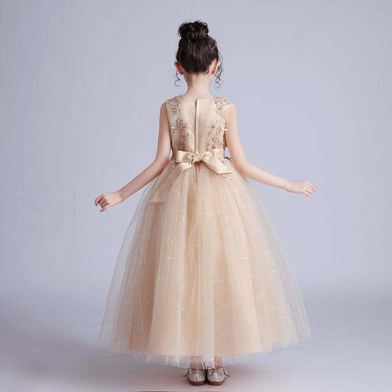 女童礼服公主裙洋气蓬蓬纱钢琴演奏儿童高端主持人晚礼服走秀