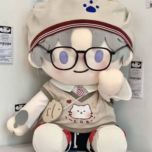 40cm娃衣棉花娃娃一番帅气坐姿衣服玩偶替换公仔属性套装一件起批