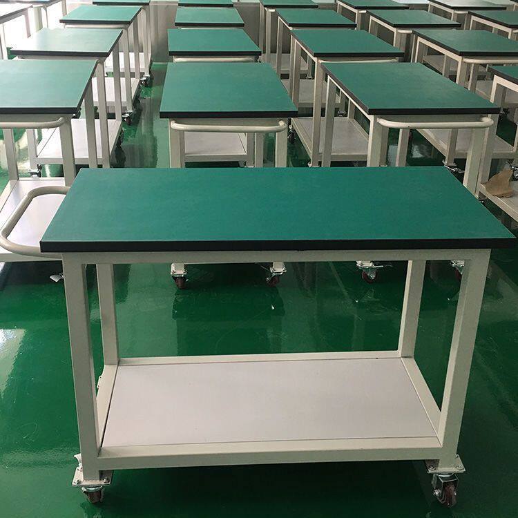 防静电可移动工作台带轮桌子车间手推车操作台活动实验检验打包台