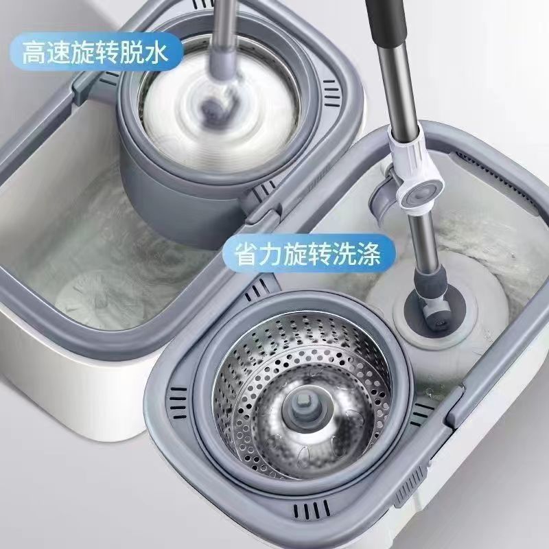 加大加厚家用旋转拖干湿两用免手洗旋转拖把桶懒人拖地一婕琦