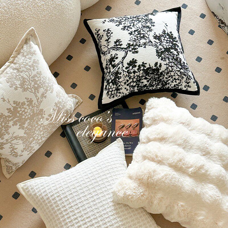 法式沙发客厅抱枕套 ins北欧现代靠背靠枕枕套轻奢靠垫床头简约