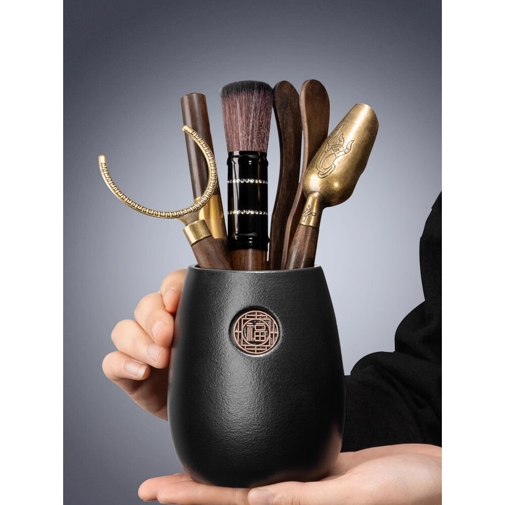 茶道六君子套装功夫茶具配件茶桌用品大全泡茶工具茶夹刷茶宠摆件