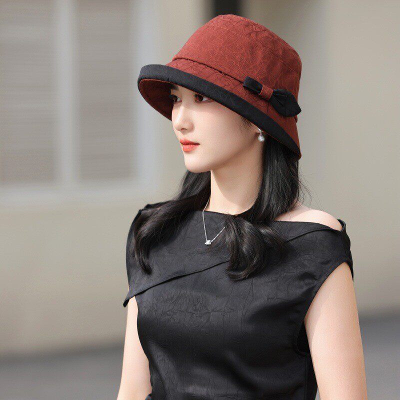 透气欧根纱女中老年人花朵凉帽夏天防晒太阳帽妈妈渔夫帽盆帽