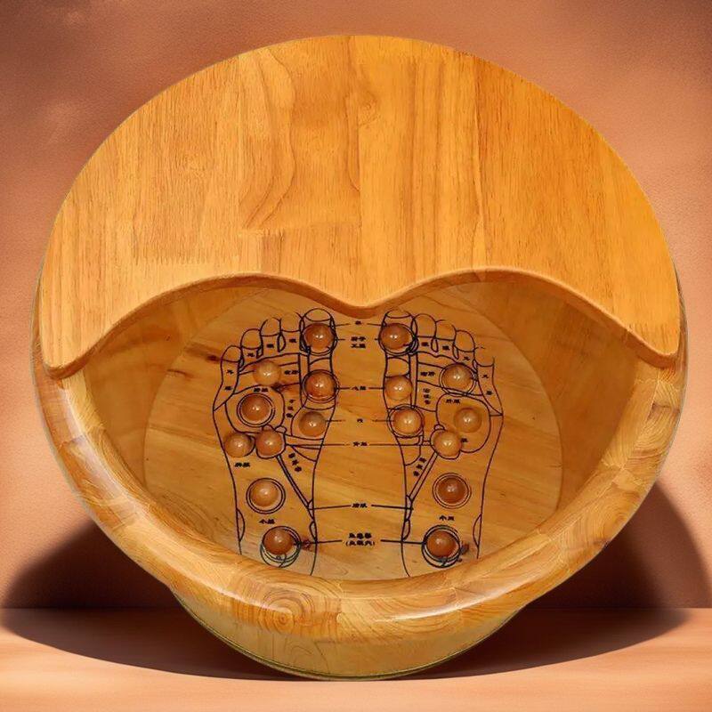 香柏木泡脚桶42码泡脚木桶泡脚家用高深桶洗脚盆保温桶实木足浴盆