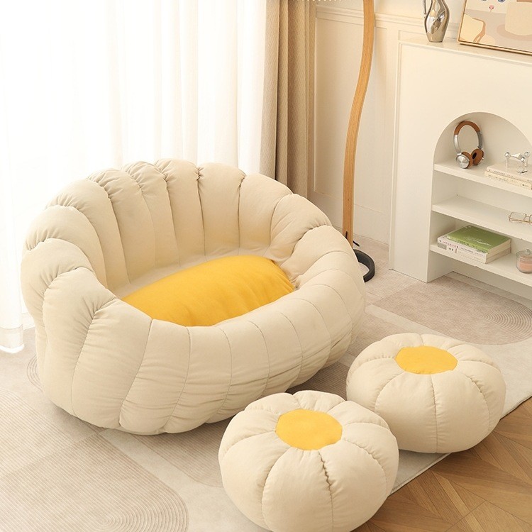 懒人沙发可躺可睡卧室客厅2025新款阳台房间双人地上小豆袋窝窝椅