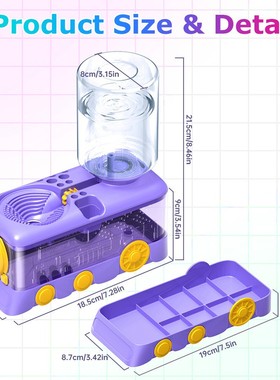 日用品毛画笔清洗器Paint Brush Rinser美术绘画调色板洗笔盒紫色