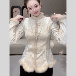 独特漂亮 2025秋冬新款 初冬外套上衣新中式 禅意衬衫 国风唐装 爆款