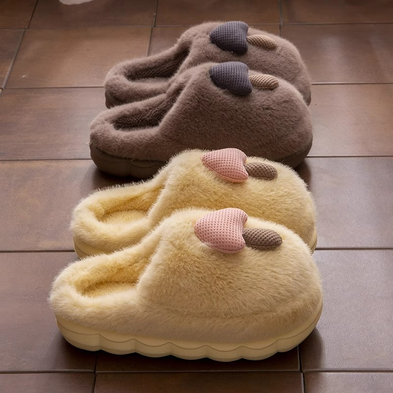 88vip攒单棉拖鞋男女情侣居家加绒保暖厚底防滑毛毛(拍9单发一双)