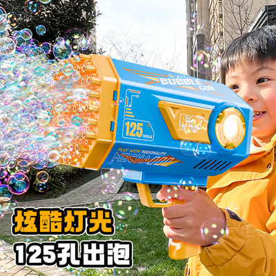 儿童手持泡泡机2025新款全自动婚礼专用氛围网红加特林泡泡枪女孩
