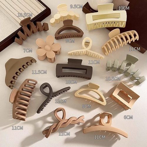 精致抓夹大号发量多发夹女感后脑勺盘发鲨鱼夹子韩国头饰发卡