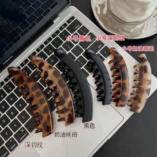 香蕉夹竖夹马尾夹发夹女扭扭夹子头饰新款竖式抓夹发量多发卡