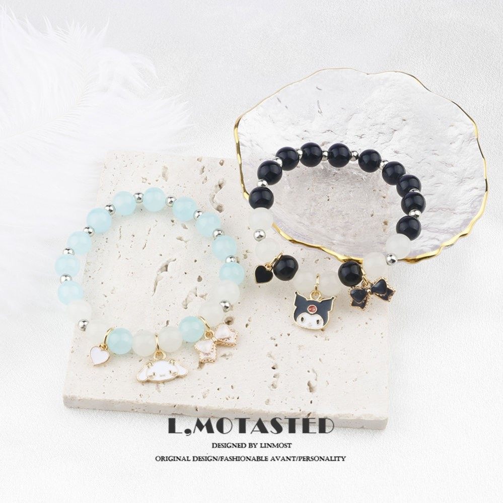 丽鸥库58995洛米美乐蒂闺蜜手链二人磁款吸石可爱铁相吸学生女儿