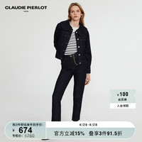 CLAUDIE PIERLOT Outlet女装时尚直筒高腰牛仔裤长裤CFPJE00208