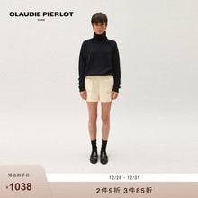 CLAUDIE PIERLOT Outlets女装深蓝色高领山羊绒针织衫CFPPU00957
