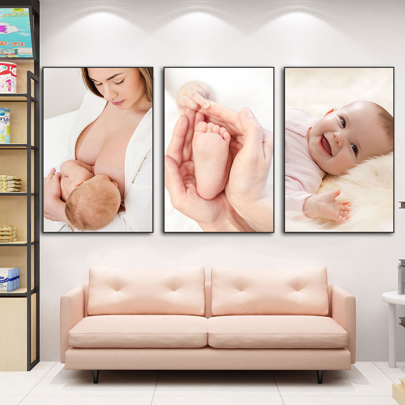 月子中心挂画母婴店宝宝护理SPA
