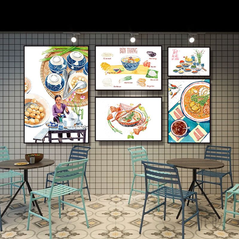 泰式饭店装饰画东南亚餐厅冬阴功火锅店挂画泰国越南料理美食壁画