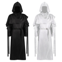 漫天羽新款欧美中世纪暗黑cos服万圣节死神造型服饰长袍表演服