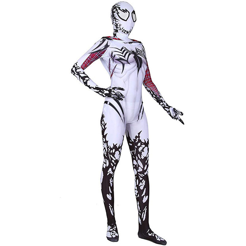 毒蜘蛛服紧身衣套装万圣节角色扮演服装超级英雄play服