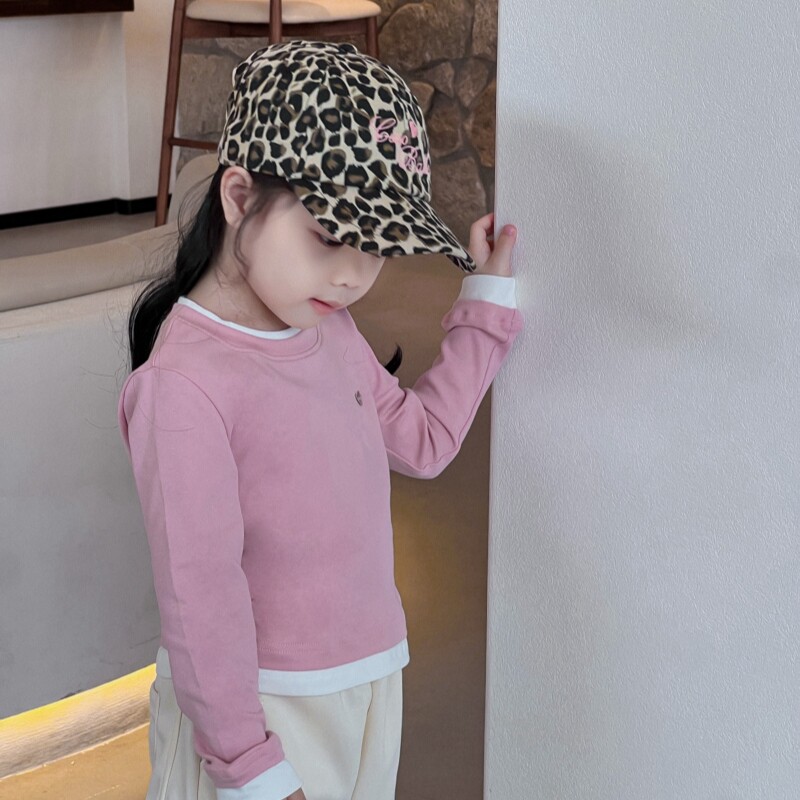 内搭精梳棉假两件2025秋季新款