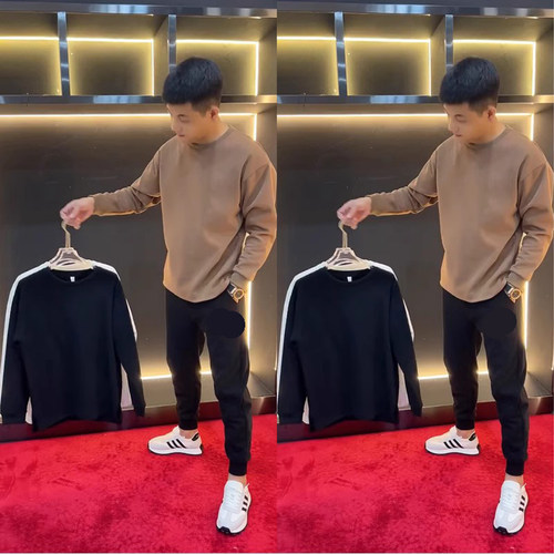 净版简约BXBM潮流休闲套头卫衣