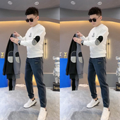 BXBM2025年秋冬季 潮流青少年百搭休闲加绒卫衣男潮 时尚 节新款 男士