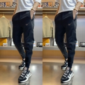 潮流百搭休闲长裤 2025秋冬季 男士 时尚 节新款 简约纯色加绒加厚卫裤