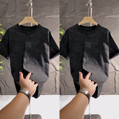 薄款 满天星字母短袖 T恤男士 BXBM2025年夏季 百搭休闲上衣半袖 男ins