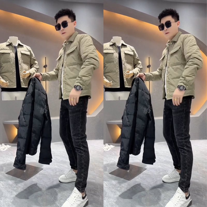 BXBM潮流翻领常规款羽绒服