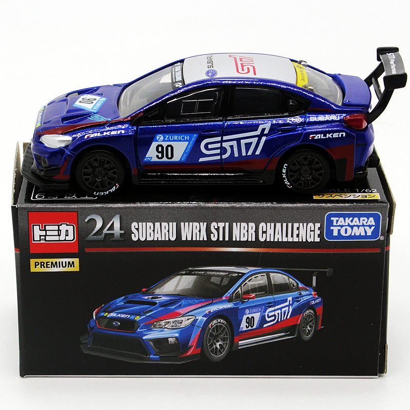 tomy多美卡tomica合金小汽车模型黑盒旗舰版 tp24斯巴鲁 wrx 跑车