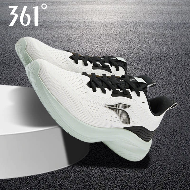 361&deg;软底跑步鞋男2026春季新款情侣网面轻便透气减震运动鞋女
