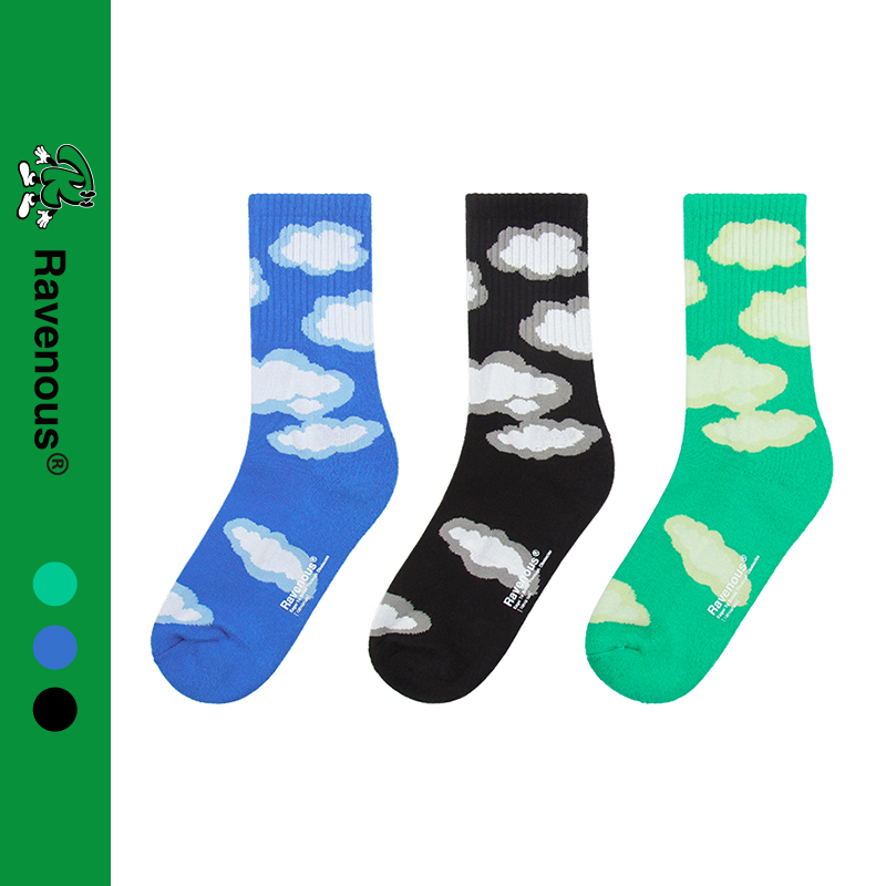 RAVENOUS云朵男女袜子运动