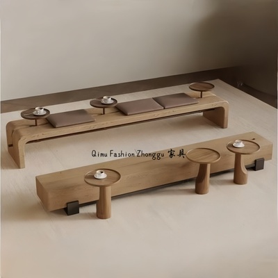 设计师创意茶几款休闲长凳酒店会所咖啡厅沙发凳商场等候区长条凳