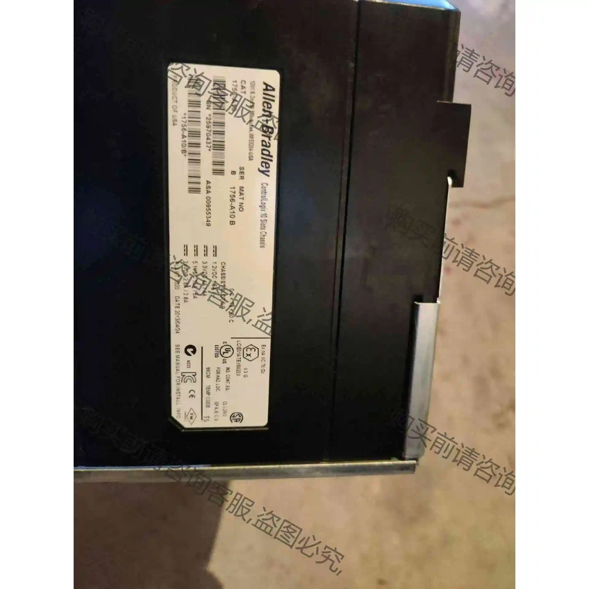 AB罗克韦er 1756-A10 B原装模块机架 议价产品 原装拆机功能完好