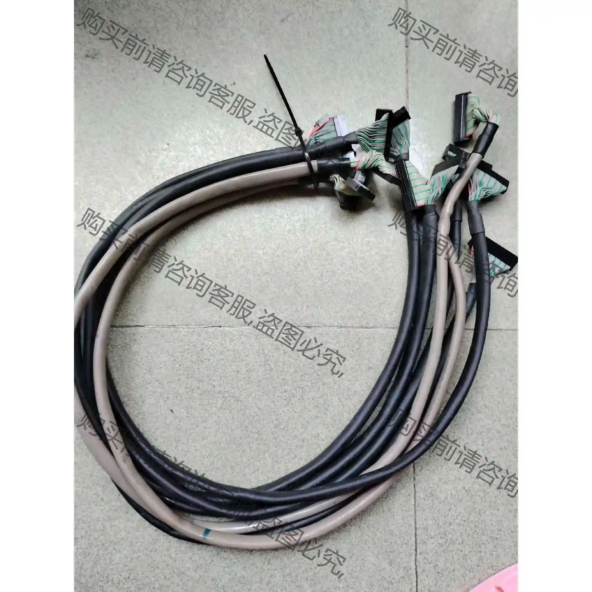 进口彩色排线34PIN,长1米 议价产品 原装拆机功能完好