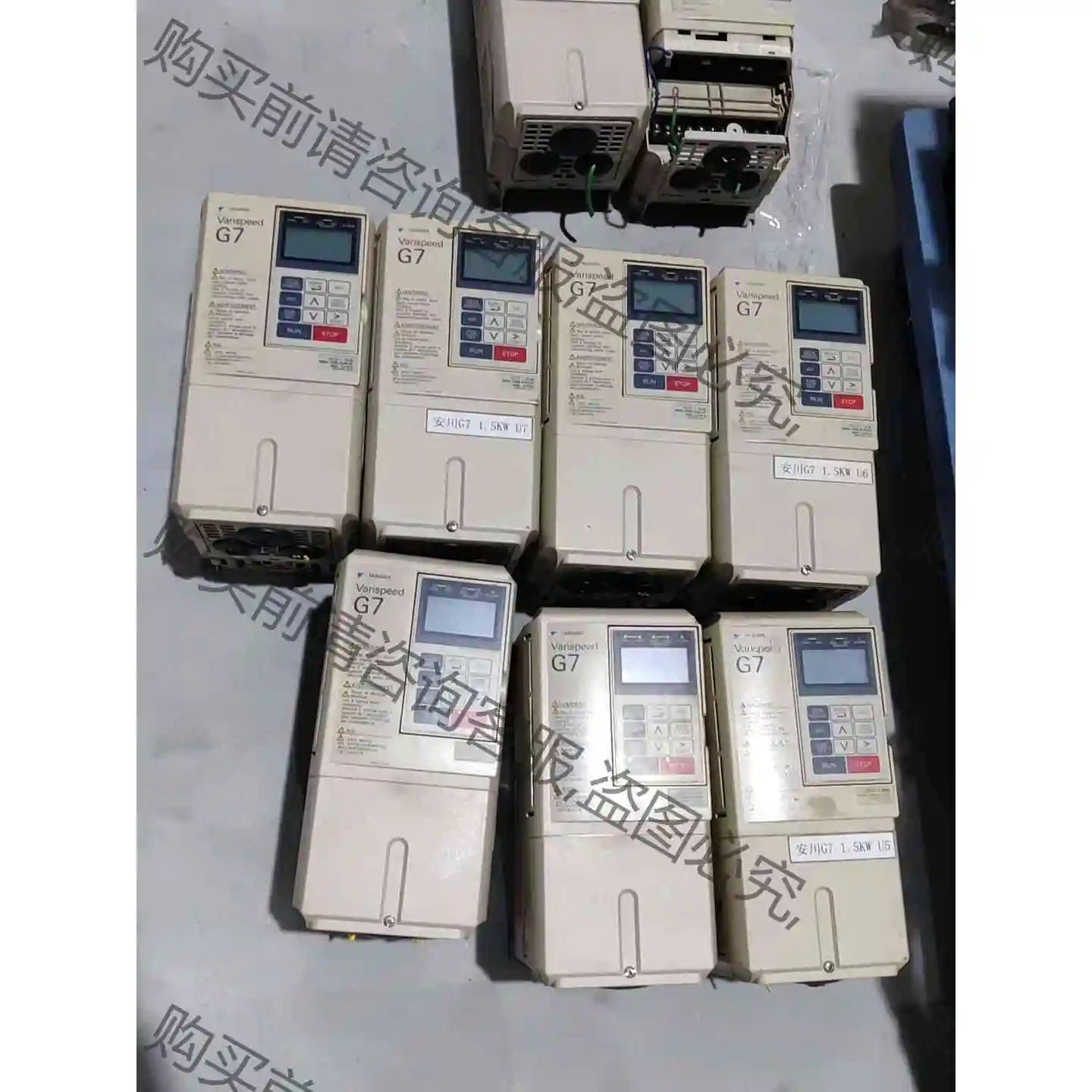 安川G7系列变频器CIMR-G7B41P5 1.5KW功能包 议价产品 原装拆机功
