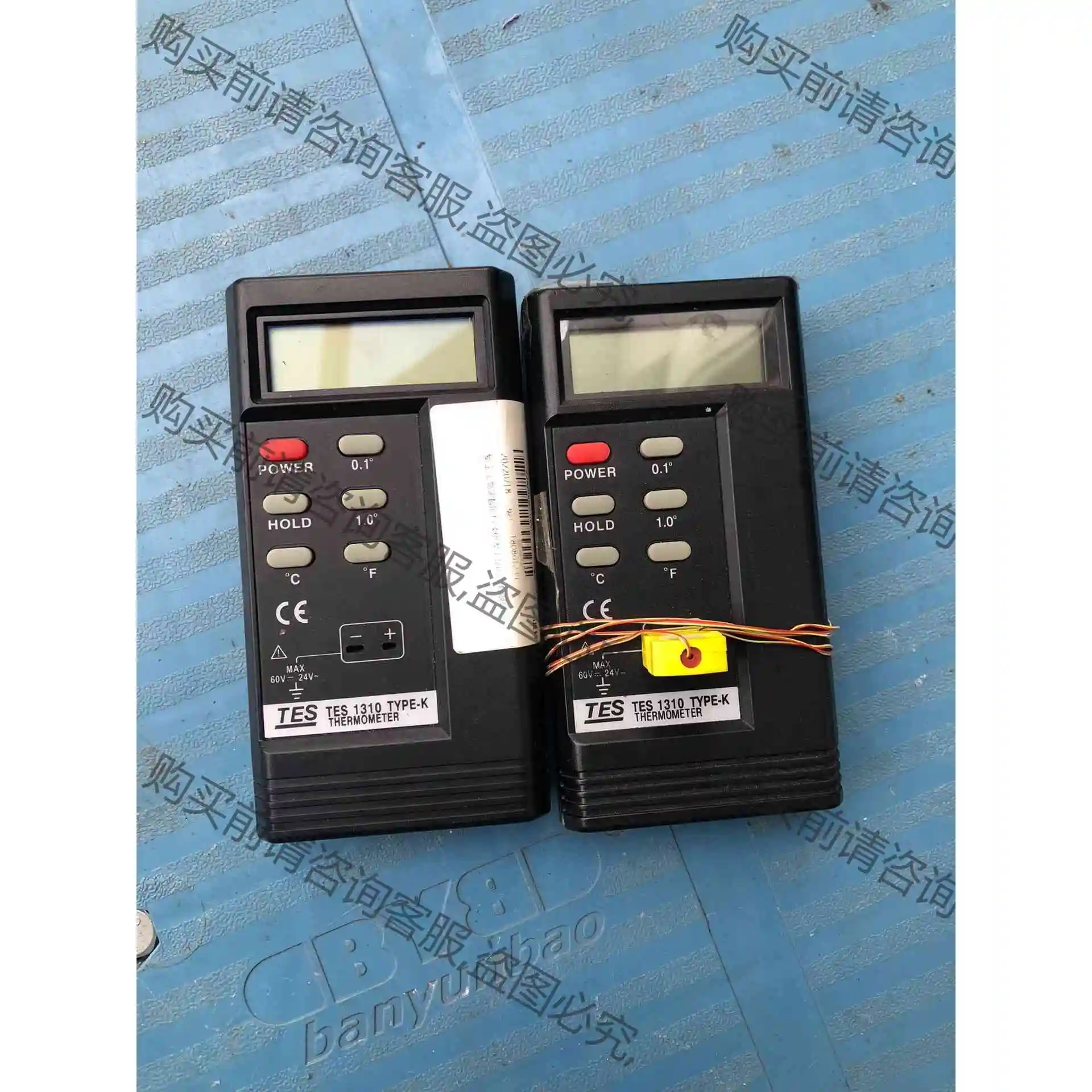 台湾泰仕TES1310接触式测温仪，有2个，功能正常，有一个 议价产