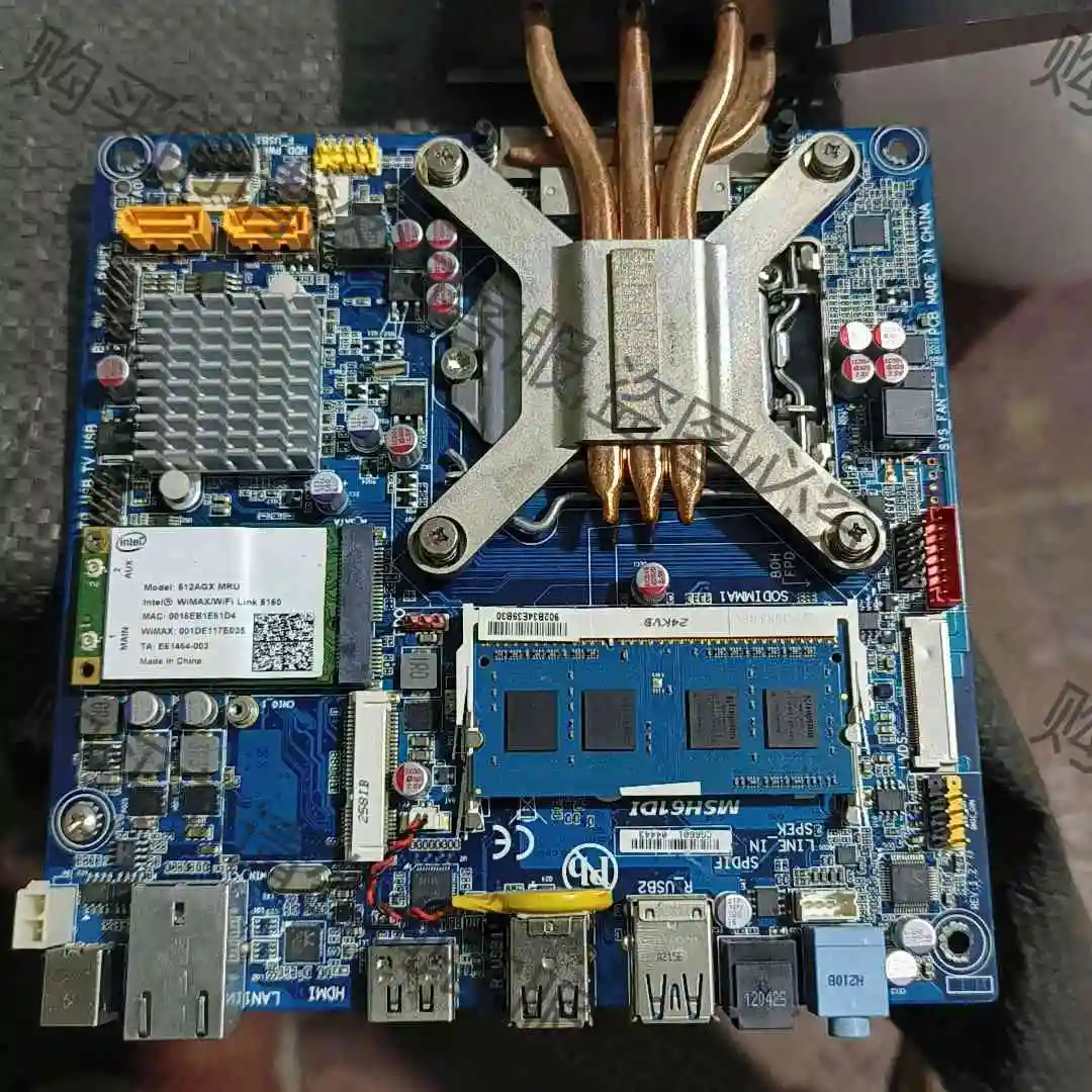 ITX h61主板 4g内存 带散热 详情看图 议价产品 原装拆机功能完好