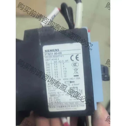 西门zi交流接触器:3TS31，00一0X，12A，29个 议价产品 原装拆机