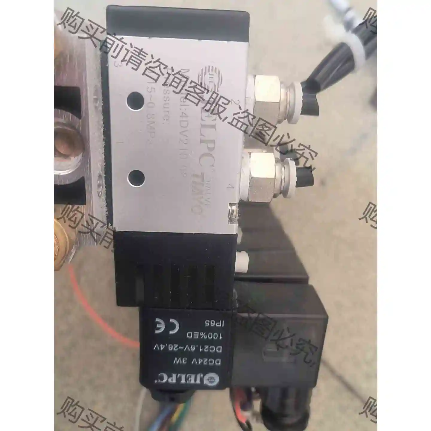 电磁阀4DV210一08，JELPC，DC24V，一千套 议价产品 原装拆机功能