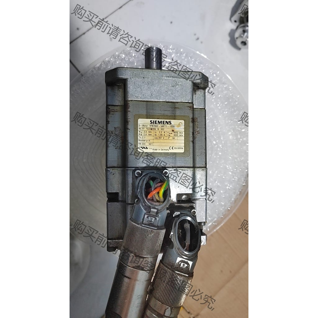 功能正常议价 西门zi伺服电机1FK7042－5AF7-1SG0 带编码器