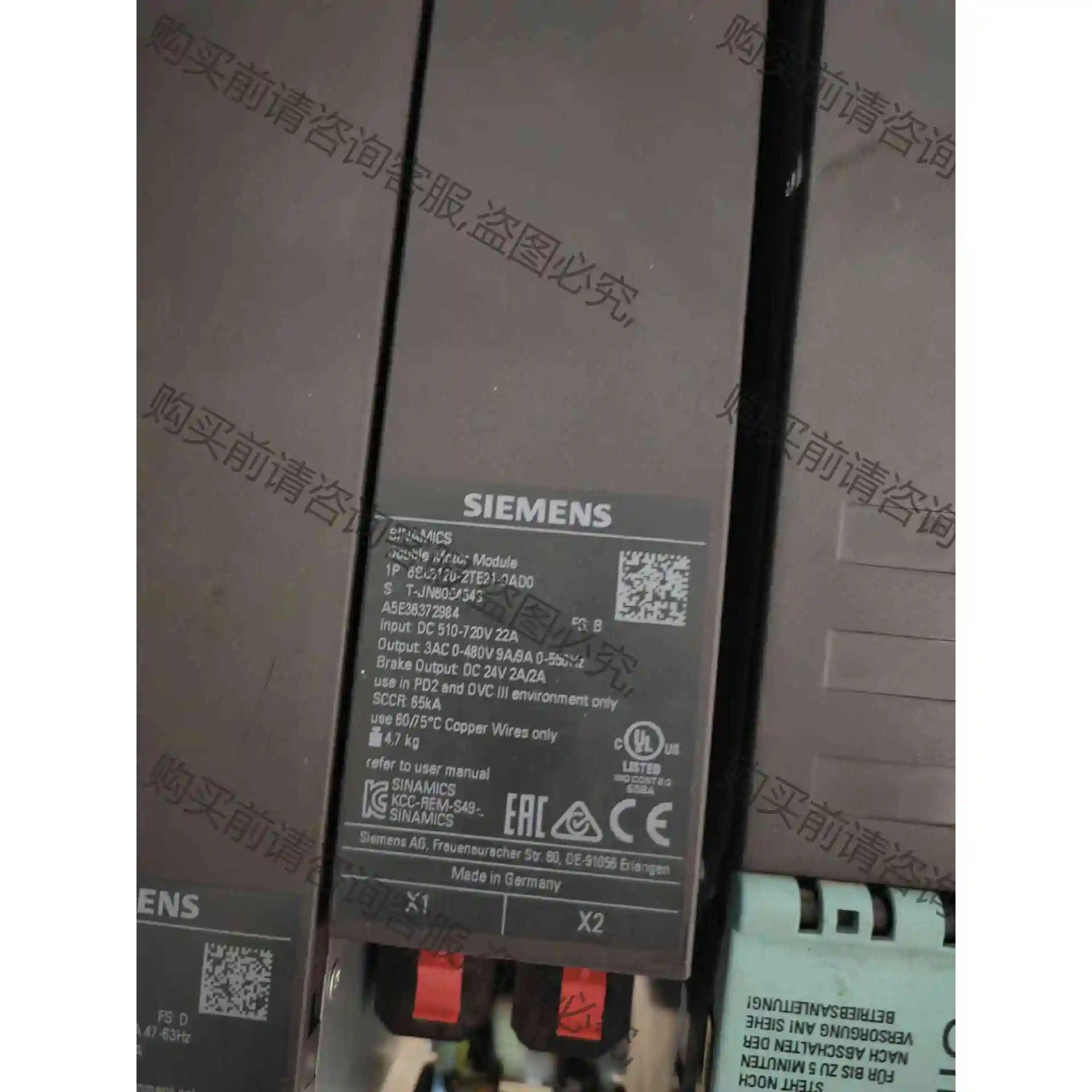 SL3120-2TE21-0AD0西门zi2*9A驱动器 议价产品 原装拆机功能完好