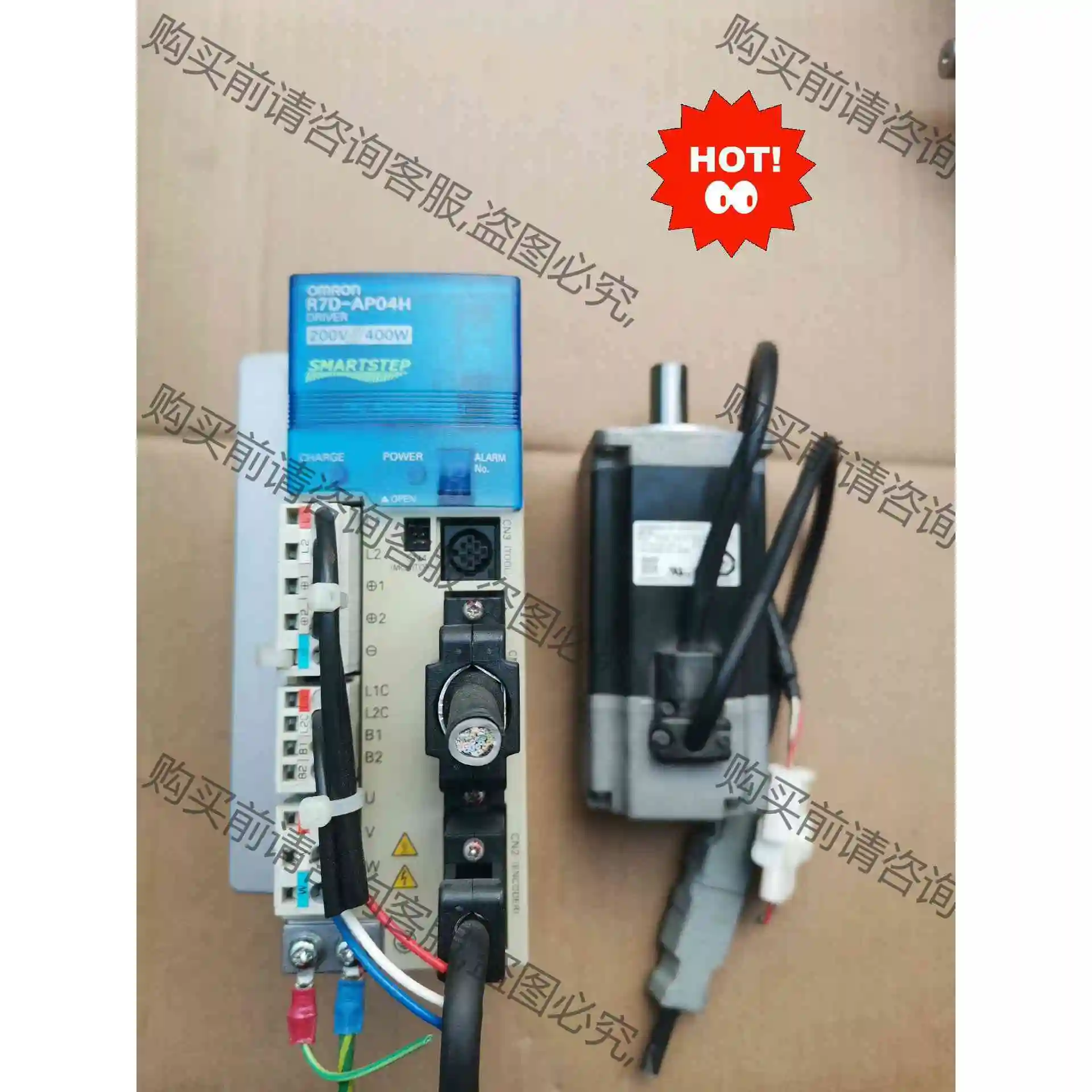 欧姆long驱动器R7D-AP04H，电机R7M-A40030-S 议价产品 原装拆机