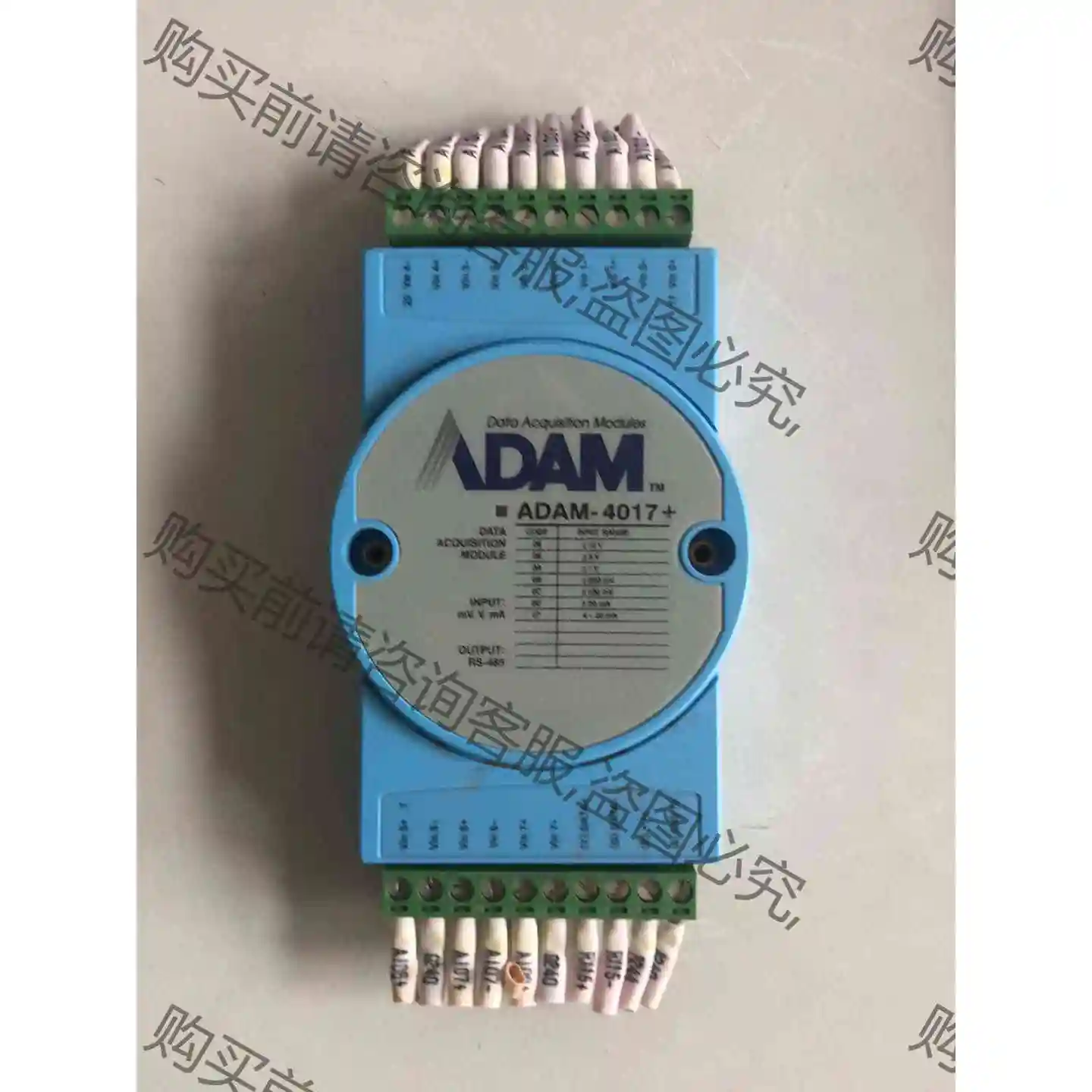 拆机9成新，无灰尘，少用，研华ADAM热电偶模块， 议价产品 原装