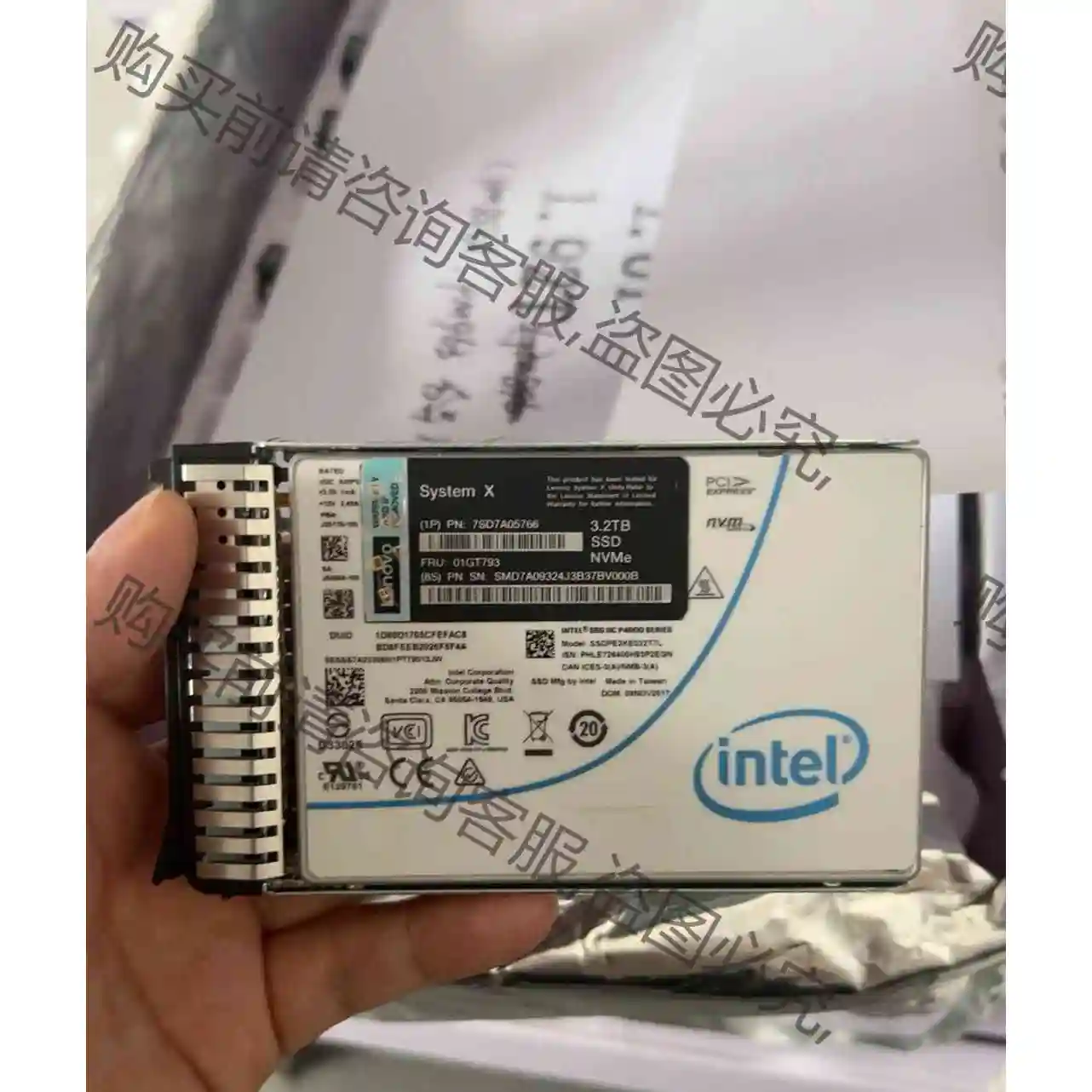 全新intel 英特尔 P4600 3.2T u.2 nvm 议价产品 原装拆机功能完